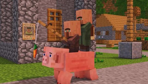 我的世界怎么骑猪牛羊